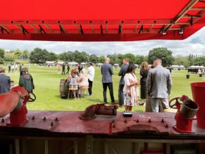 End of year celebrations, Bromsgrove School, Cricket, Champagne Fire Truck